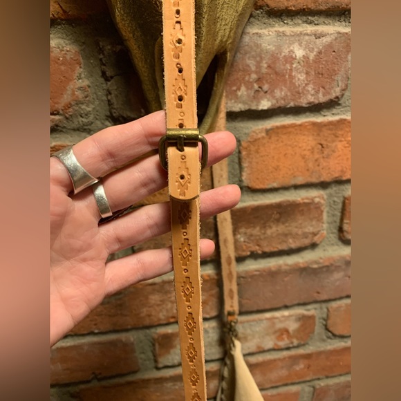 Handmade leather suede purse Southwest Boho Western - Picture 4 of 7